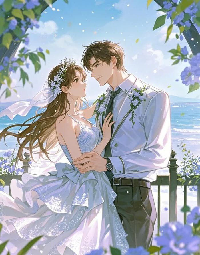 hình anime cưới dễ thương