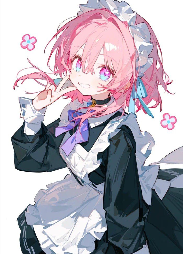 hình anime hầu gái đáng yêu