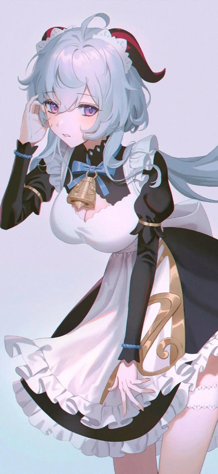 hình anime maid dễ mến