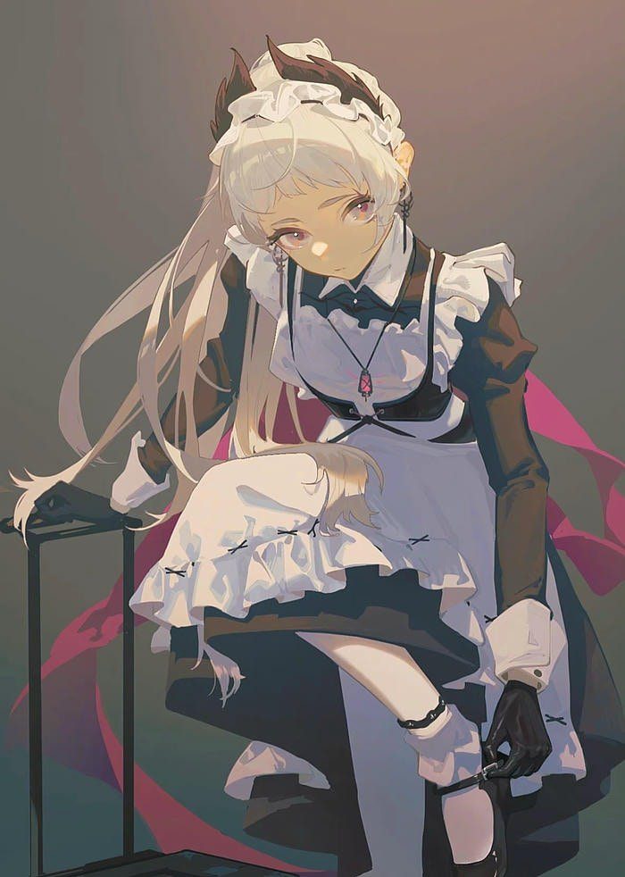 hình anime maid dễ thương