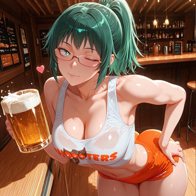 Hình hentai Maki khoe body săn chắc