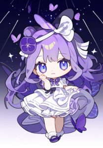 Chiêm ngưỡng anime chibi với đường viền sắc nét rõ ràng