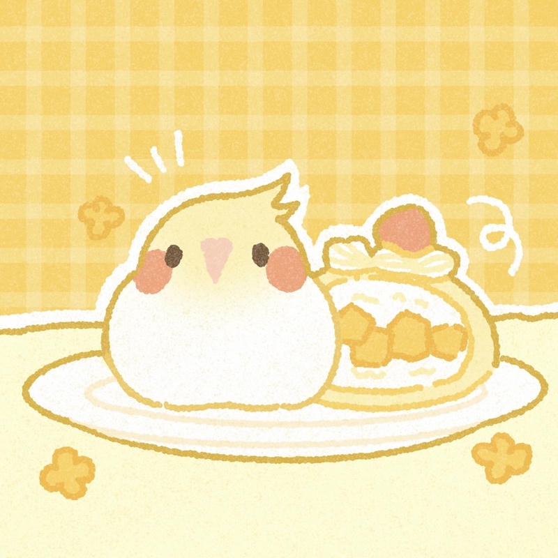 Chim chibi có tạo hình đơn giản dễ nhìn