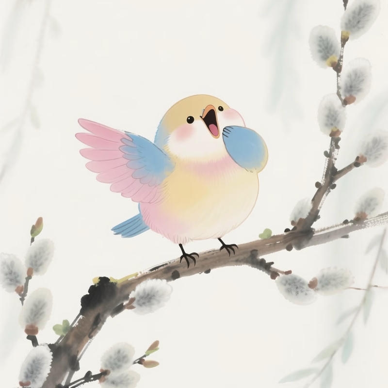 Hình ảnh chim chibi phù hợp gu dễ thương