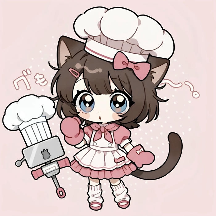 Hình ảnh nữ chibi hóa thân thành