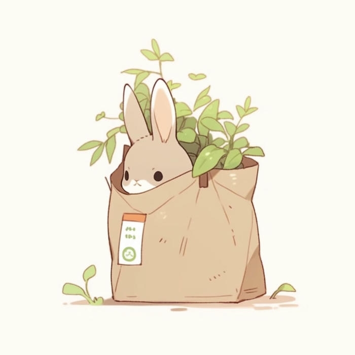 Hình ảnh thỏ chibi cảm giác gần gũi