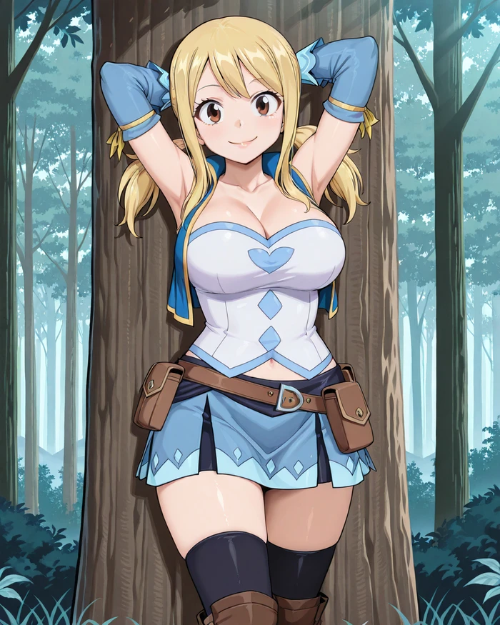 Lucy Heartfilia anime gợi cảm khoe vòng 1 khủng