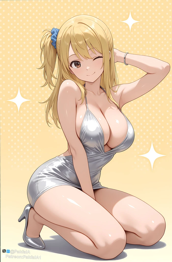 Lucy Heartfilia hentai cosplay vú to gợi dục
