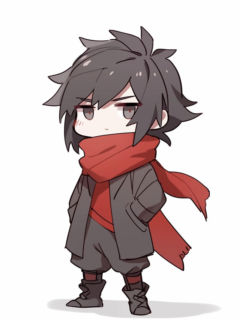 ảnh chibi nam phong cách im lặng