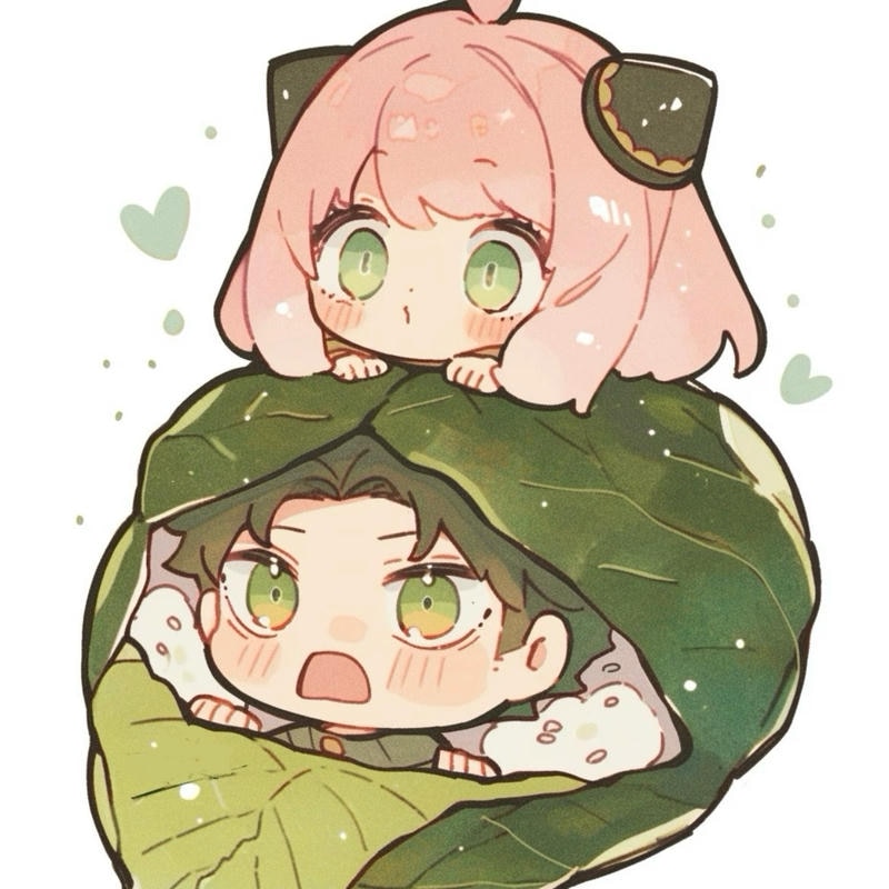 tranh vẽ chibi cặp đôi theo phong cách cute