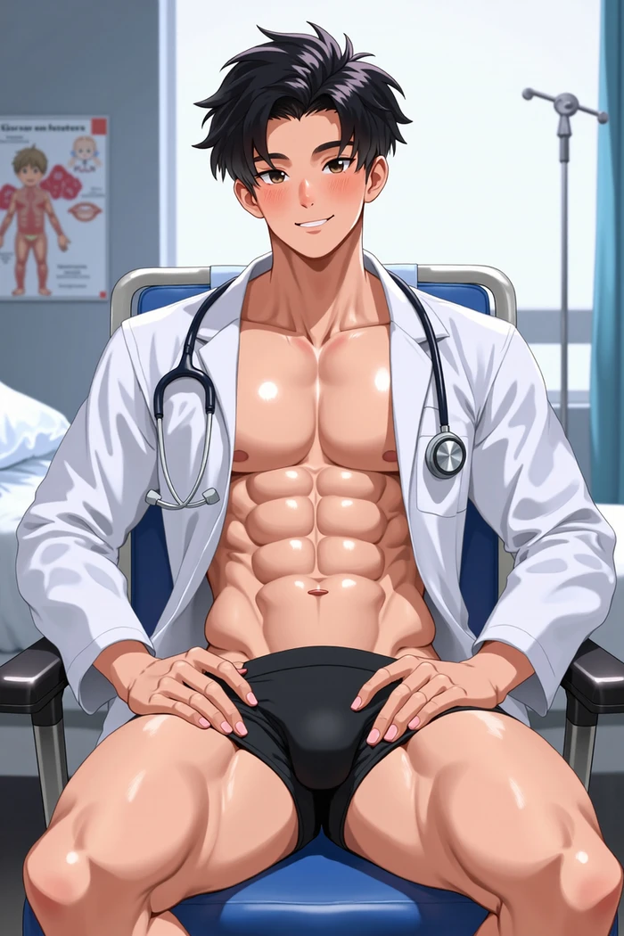 Ảnh hentai trai đẹp gym với thân hình sáu múi