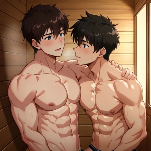 Ảnh hentai trai đẹp với bụng sáu múi rõ nét