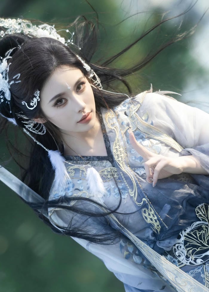 Bức ảnh cosplay cổ trang thần sắc trầm