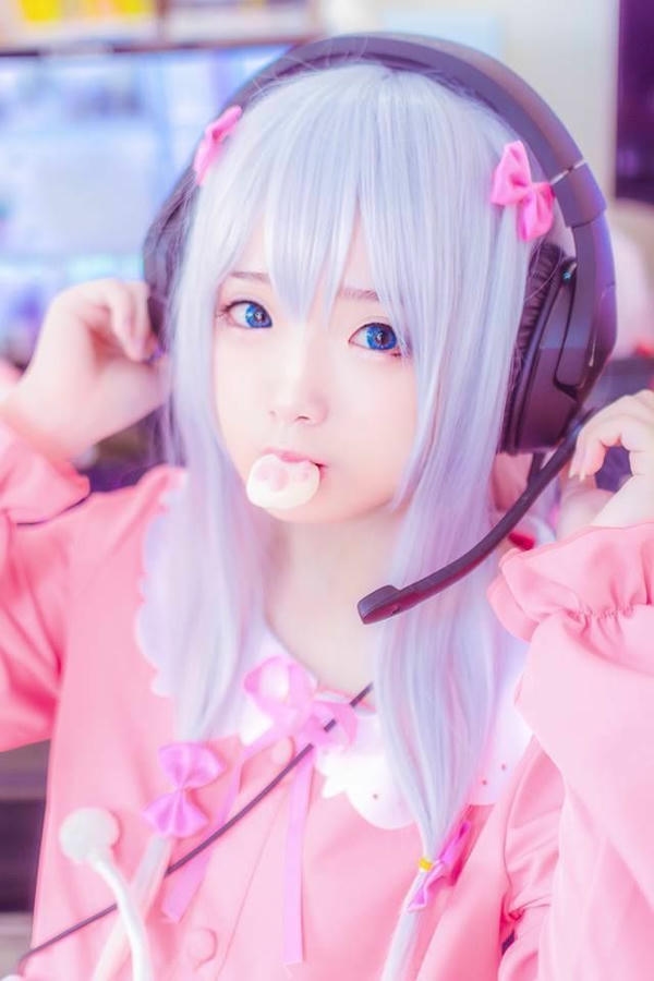 Hình Sagiri Izumi cosplay duyên dáng