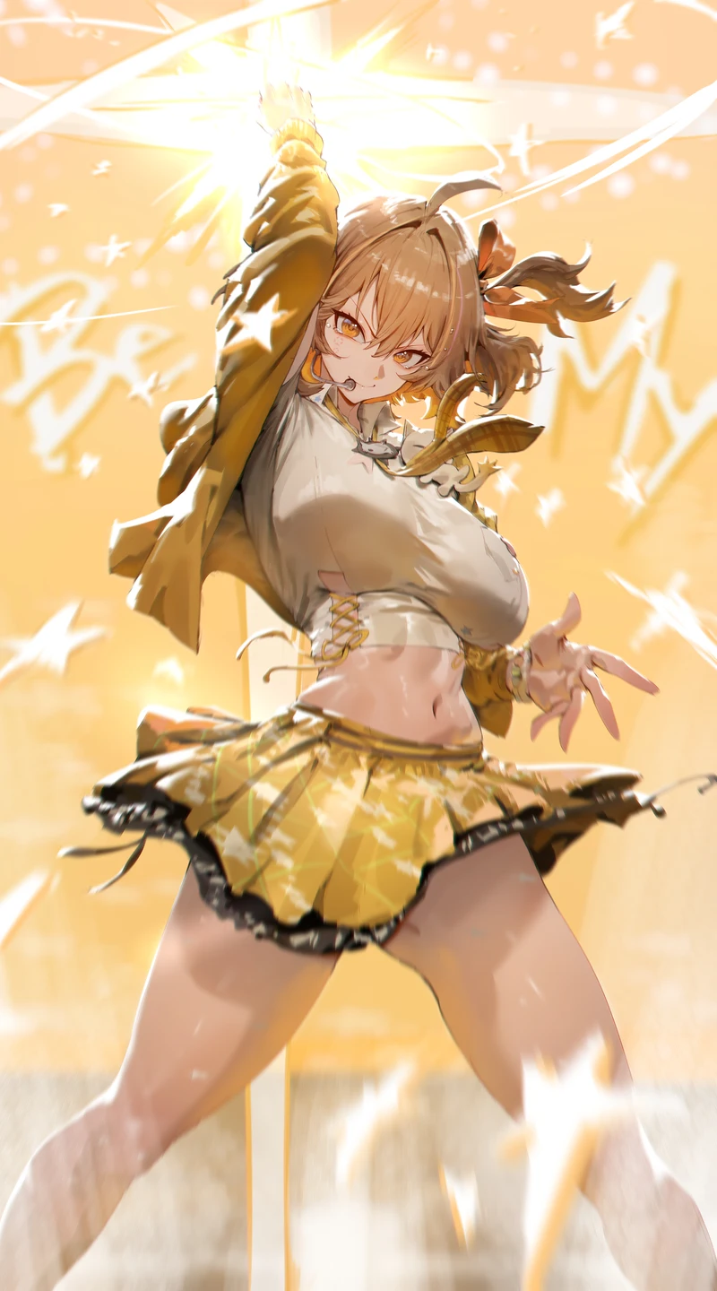 Hình gái anime mặc váy ngắn nóng bỏng mê hoặc