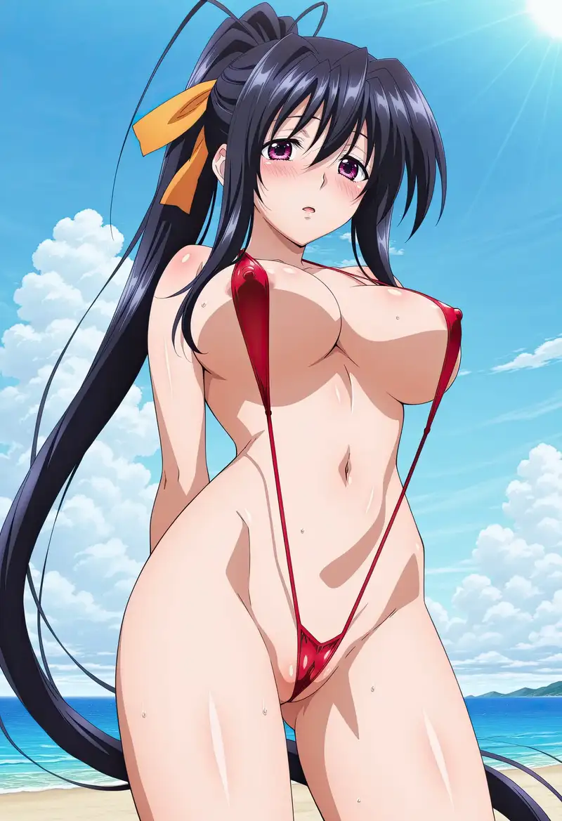 Hình nền Akeno hentai anime gợi tình
