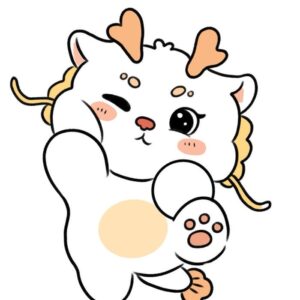Rồng chibi có dáng vẻ lanh lợi