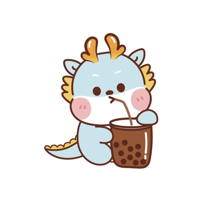 Rồng chibi tạo hình tròn trịa