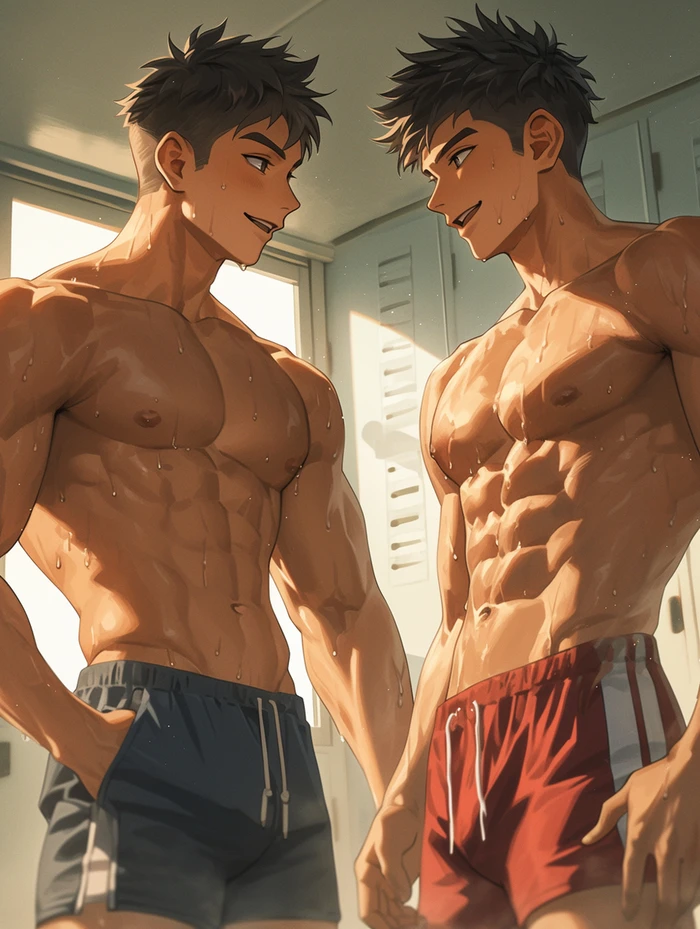 Soái ca anime hentai lực lưỡng thân hình đỉnh cao