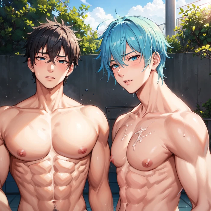 Soái ca hentai lực lưỡng tạo dáng quyến rũ mạnh mẽ