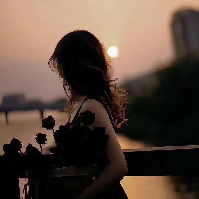 ảnh buồn tâm trạng con gái mang nét buồn nhẹ