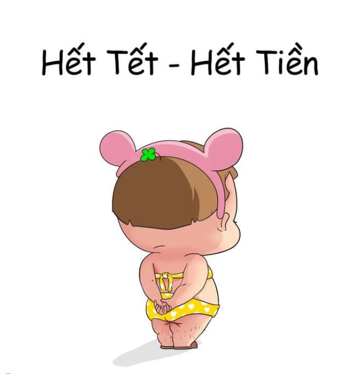 ảnh chế hết tiền meme nhìn đời