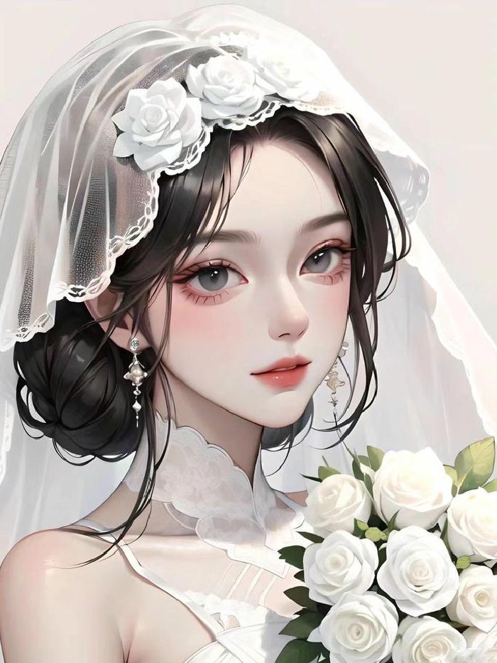 ảnh cô dâu chú rể anime trong lễ thành hôn