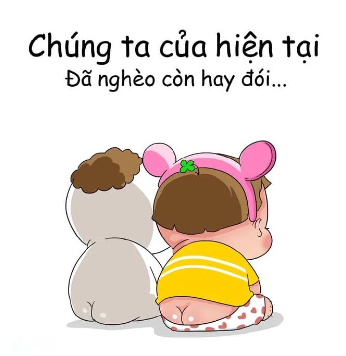 cuối tháng hết tiền meme cho bạn thân