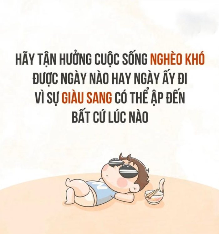 dùng chat với bạn bè meme nghèo