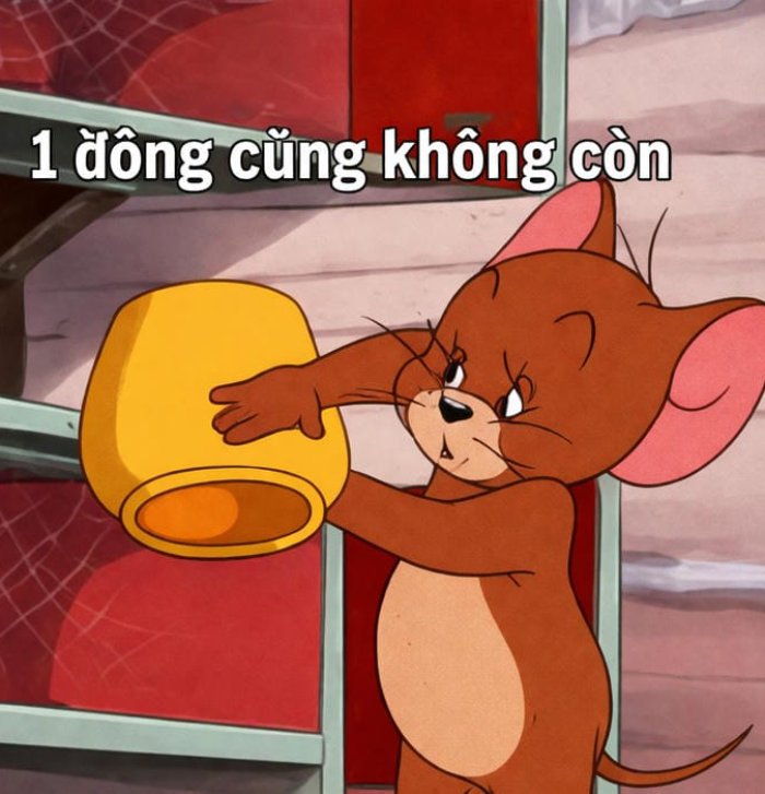 meme nghèo chuột không còn gì ăn