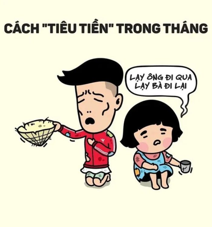 tình cảnh túng thiếu meme nghèo
