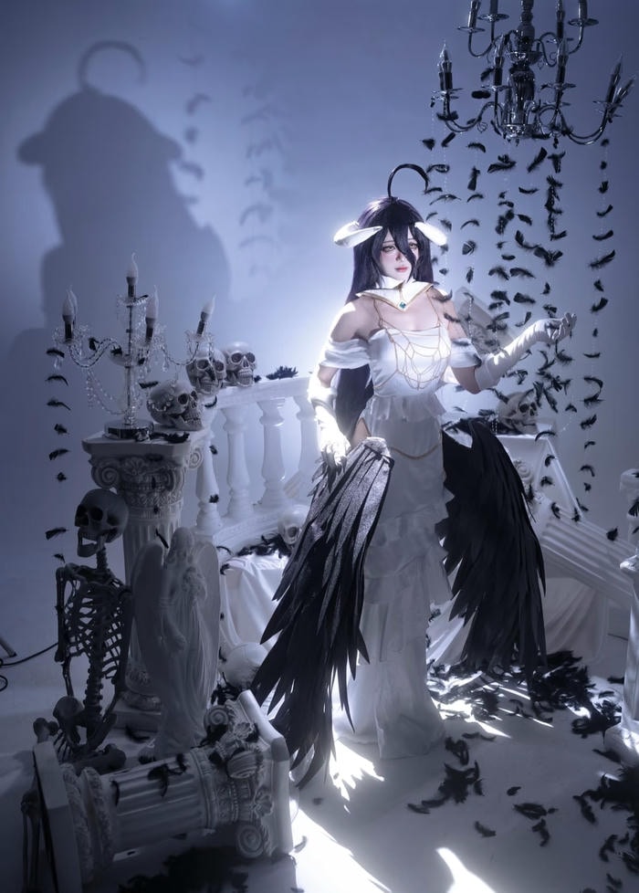 Ảnh albedo cosplay tạo cảm nhận nhân vật có chiều sâu nội tâm