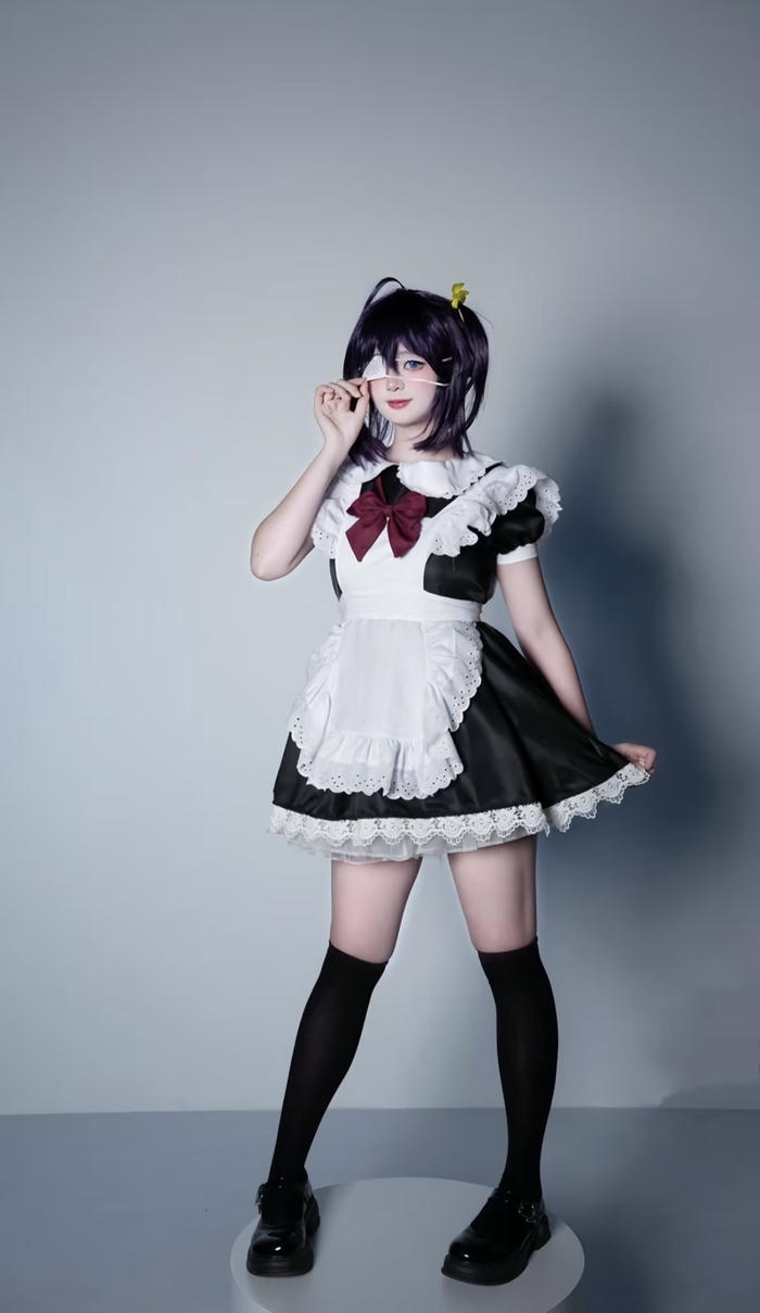 Ảnh cosplay maid theo phong cách dễ thương khiến người xem thích