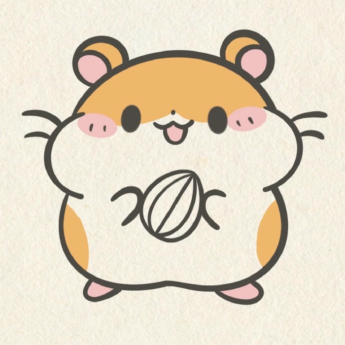 Ảnh hamster chibi mang vẻ đáng yêu