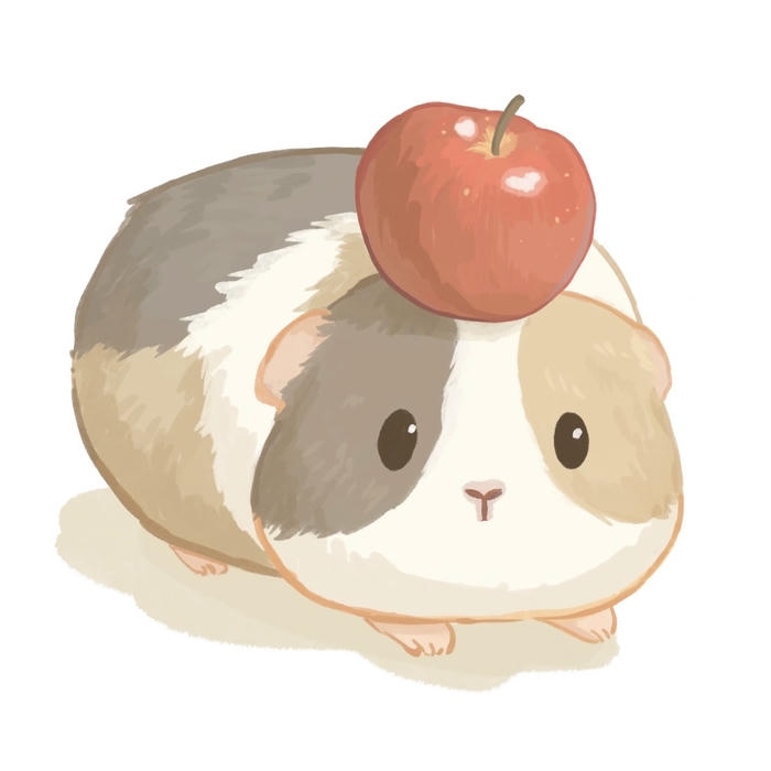 Ảnh hamster hoạt hình với nét lanh lợi