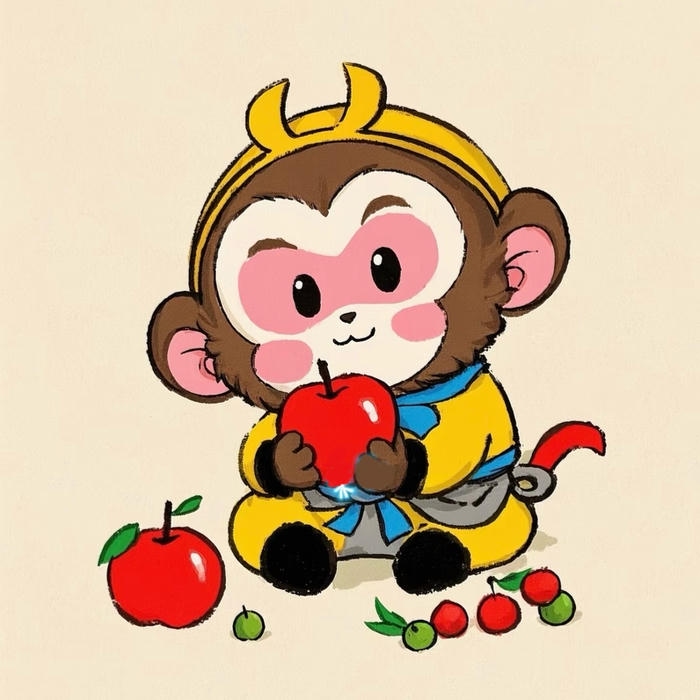 Ảnh khỉ chibi cute phù hợp cho hình đại diện