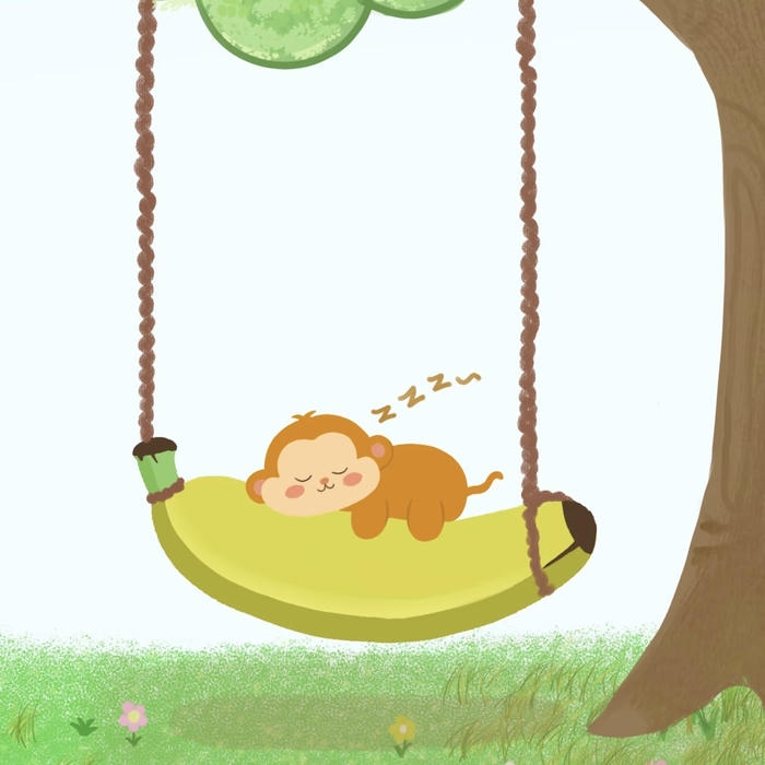 Ảnh khỉ chibi cute phù hợp phong cách hoạt hình