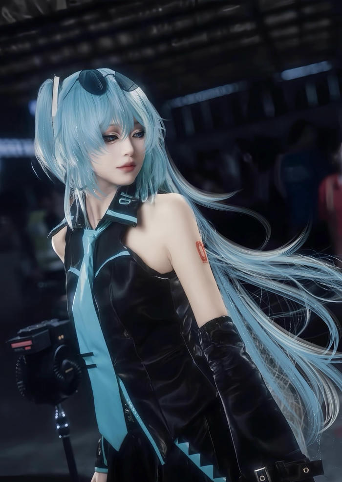 Ảnh miku cosplay theo cảm nhận người xem gợi cảm giác thân thiện