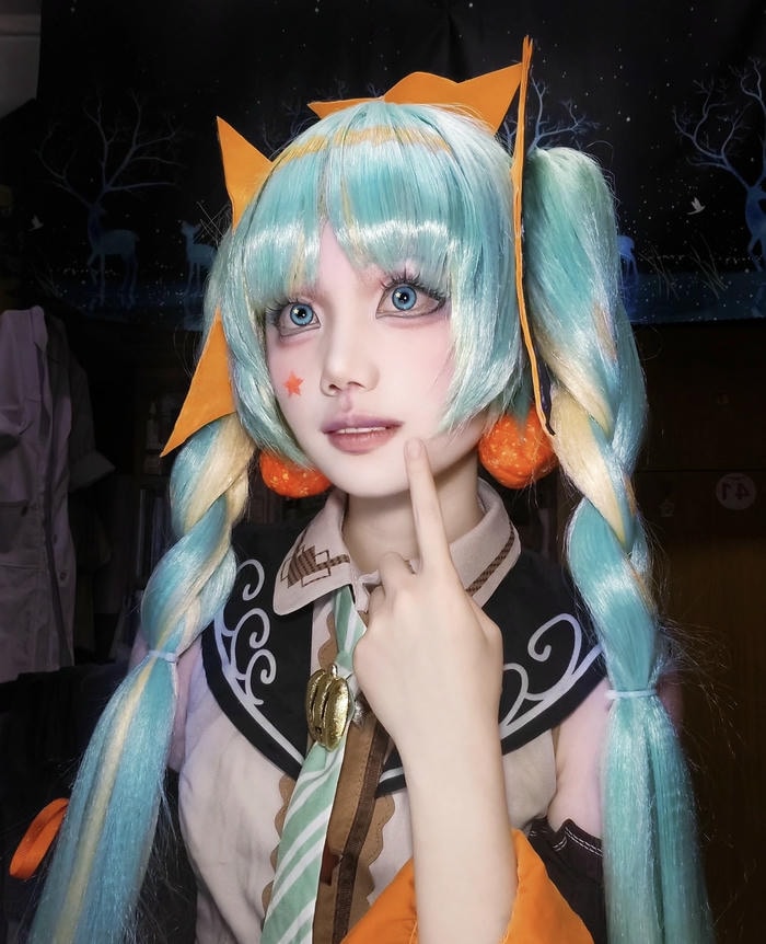 Ảnh miku cosplay theo cảm nhận người xem mang lại cảm giác thư thái