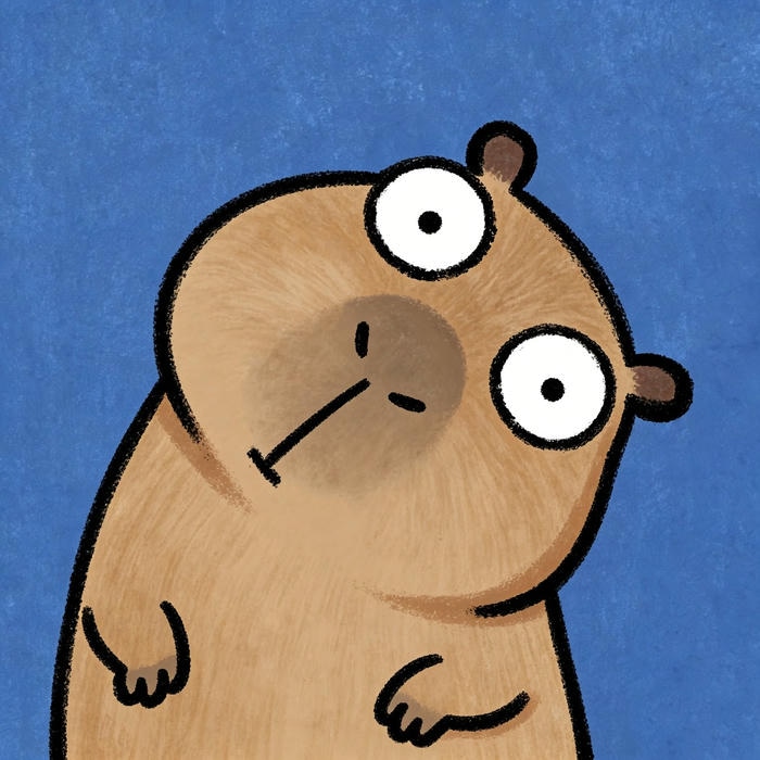 Bức ảnh capybara chibi dễ thương đúng chất chibi