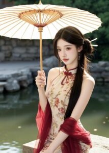 Bức ảnh gái xinh trung quốc có gương mặt cân đối hài hòa