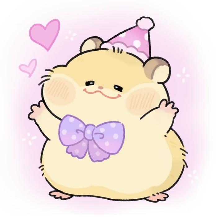 Bức ảnh hamster hoạt hình trông mũm mĩm