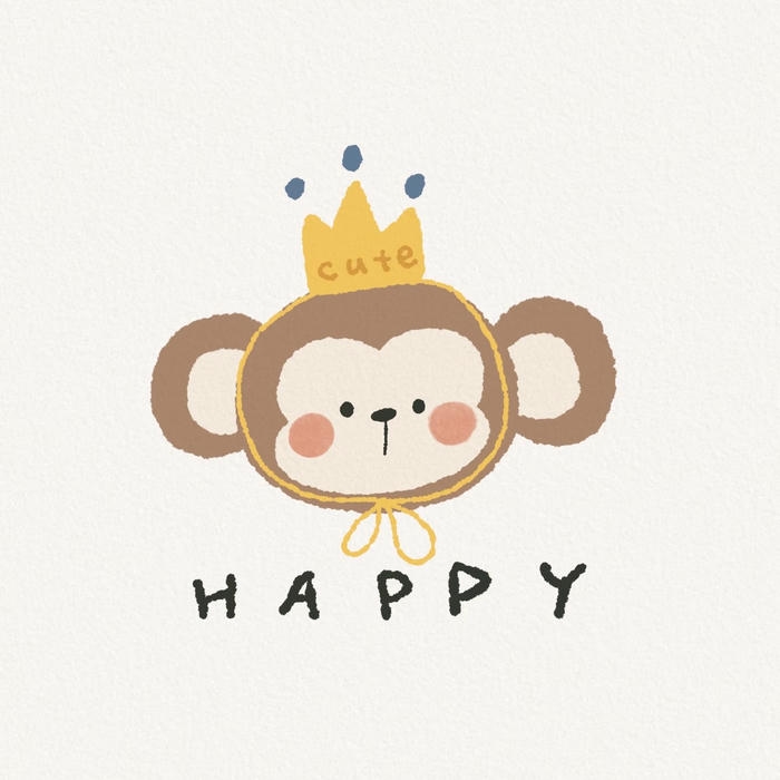 Bức ảnh khỉ chibi cute khiến tổng thể trở nên sinh động