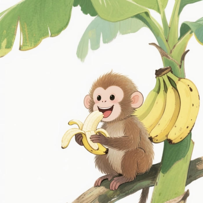 Bức ảnh khỉ chibi cute tạo cảm giác gần gũi