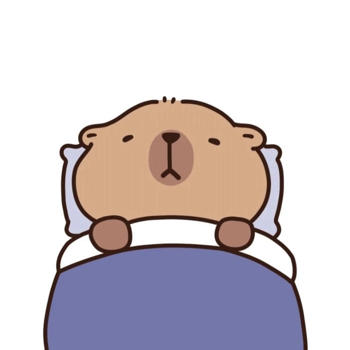 Bức hình capybara chibi nhỏ nhắn nhìn rất cưng