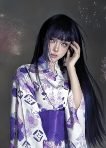 Bức hình cosplay hinata cho thấy vẻ ngoài thanh nhã