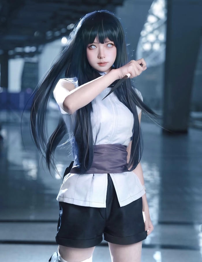Bức hình cosplay hinata mang lại ấn tượng về vẻ ngoài trong trẻo