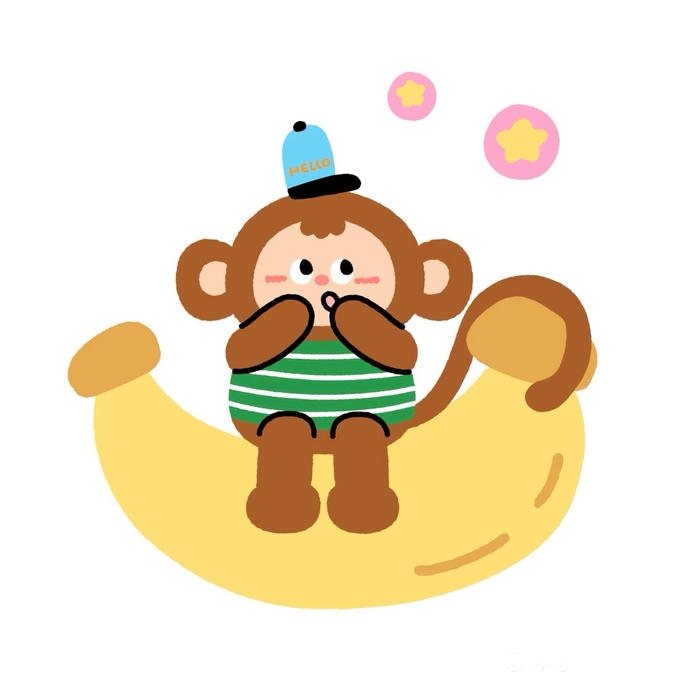 Bức hình khỉ chibi cute khiến người xem thích thú