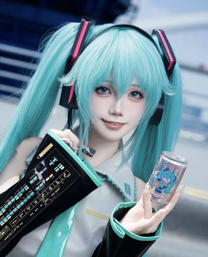 Bức hình miku cosplay theo cảm nhận người xem mang lại sự dễ chịu