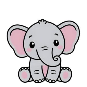 Chú voi chibi này hợp để ngắm lúc cần thư giãn